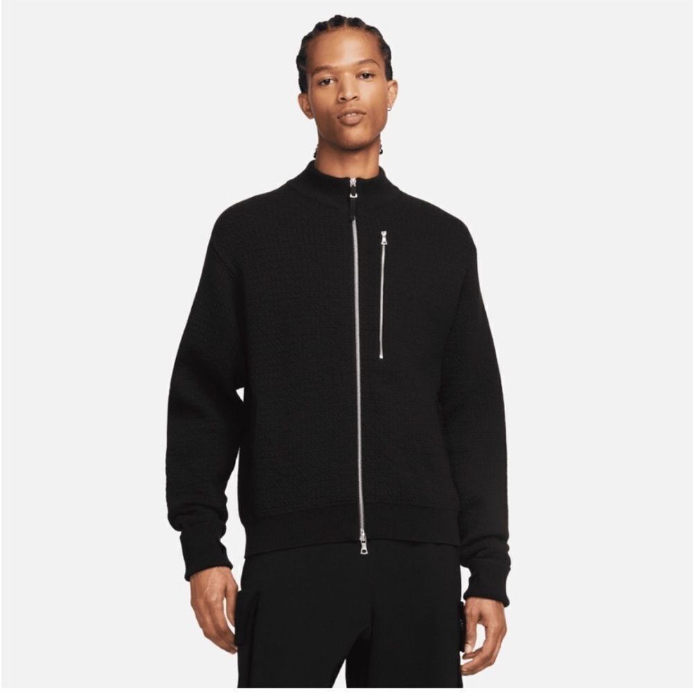 NIKE Men's Esc Full-zip Wool Sweater In Black New with tags size XS